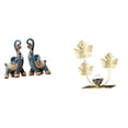 thumbnail image 1 of Escultura moderna de resina de y hoja, adorno artístico, artesanía coleccionable para escritorio, estante, hogar, oficina, dormitorio, decora, 1 of 8