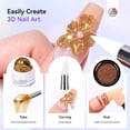 thumbnail image 5 of SAVILAND Non Sticky Solid Builder Nail Gel: Gold Silver Metallic 3D Nail Gel No Wipe Sculpting Gel for Nail Art Easy Sculpting Molding Gel with Nail Powder, 5 of 10