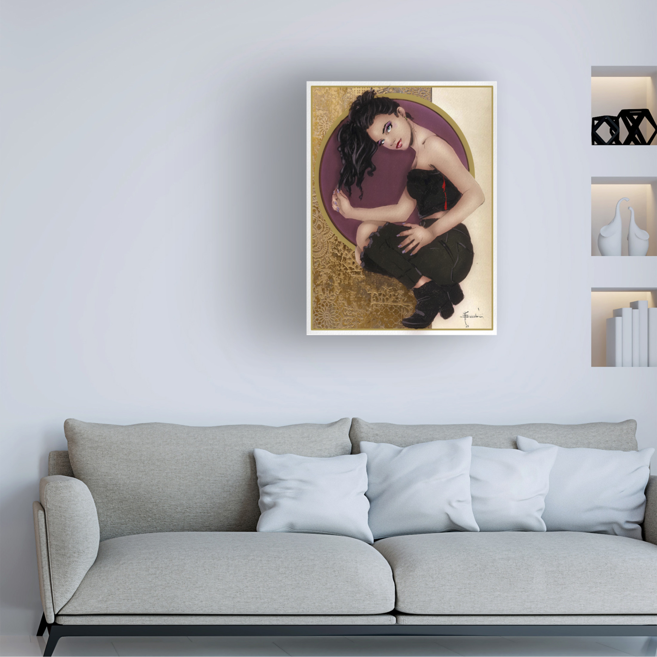 Canvas Wall Art - TMBorenstein 'Summer Heat' Wall Art for Living Room, Bedroom, or Office Décor by Trademark Fine Art - 35 x 47 Inches