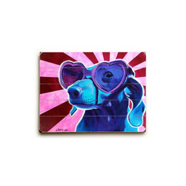 12 x 16 in. Puppy Love Planked Wood Wall Decor by DawgArt Walmart Canada