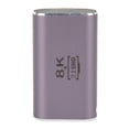 thumbnail image 4 of Adaptador macho a hembra de interfaz Multimedia HD, adaptador convertidor de vídeo UHD de ángulo recto 2,1 8K 60Hz con luz indicadora, 4 of 5