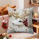 thumbnail image 5 of Funda de Almohada Navideña, Decoración Navideña, Decoración de Sofá, Almohada de Lino, Funda de Almohada para Sofá de Casa, Decoración Navideña, 45 X 45 Cm, 5 of 6
