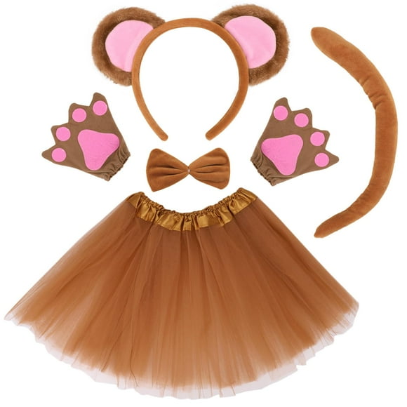 Set of 5 Animal Accessories for Kids Fancy Dress Kit - Perfect for School Parties