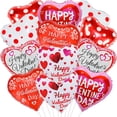 thumbnail image 1 of Globos YOUDICT Heart para el día de San Valentín, 18 pulgadas, rojo, rosa y blanco, 1 of 7
