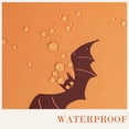 thumbnail image 3 of Halloween Tablecloth Waterproof – Spooky Pumpkin Design, Orange Table Cover for Halloween Party Decorations, Washable Spillproof Table Cloth for Indoor Outdoor Use, 60" Round, 3 of 6