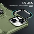 thumbnail image 5 of K-Lion for iPhone 13 6.1 Inch Case, 360° Rotating Ring Holder Stand Heavy Duty Kickstand Magnetic Car Mount Slim Military Grade Shockproof Durable Hybrid Case for iPhone 13,Green, 5 of 9