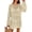 Beige, variant on Womens Swimsuit Cover Up Crochet Long Sleeve Mesh Knit Summer Beach Dress Sheer Hollow Out Bathing Suit Coverup