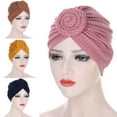 thumbnail image 3 of Travelwant Women Turban African Pattern Knot Headwrap Beanie Pre-Tied Bonnet Chemo Cap Hair Loss Hat, 3 of 7