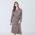 thumbnail image 1 of Robes pour Femmes Robe en Polaire Douce Col Châle Peignoir Long Manteau en Peluche Robe de Bain TG, 1 of 4