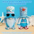 thumbnail image 4 of golytefs 2Pcs Beach Gnomes Plush Cute Shelf Sitters with Weighted Base for Birthday Gifts, 4 of 9