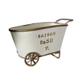 thumbnail image 2 of Maceta pequeña de metal con forma de carrito de , rústica, para decoración de interiores y exteriores, para balcón, jardín y casa de, 2 of 8