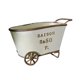 thumbnail image 1 of Maceta pequeña de metal para flores, diseño retro decorativo de mesa, con forma de carrito de , para jardín, patio, balcón, 1 of 9