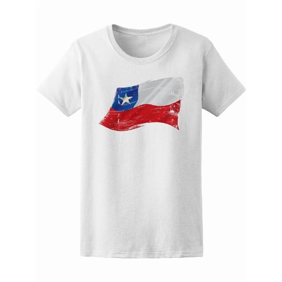 A Grunge Chilean Flag T-Shirt Men -Image by Shutterstock, Male 3X-Large
