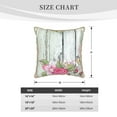 thumbnail image 4 of Kll Vintage Wood With Floral Decorative Throw Pillow Covers Velvet Soft For Couch Sofa Bedroom Living Room Outdoor -18"X18", 4 of 8