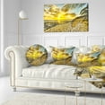 thumbnail image 3 of Designart 12" x 20" Gold Polyester Throw Pillow, 3 of 5