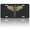 Skeleton with Wings, variant on 1 Pcs 2D Flat License Plate Covers & Frames, Cat as Bowie For Decorative Front, Waterproof For Decoration Aluminum License Plate Covers & Frames Cover For Men Women, 12" X 6"