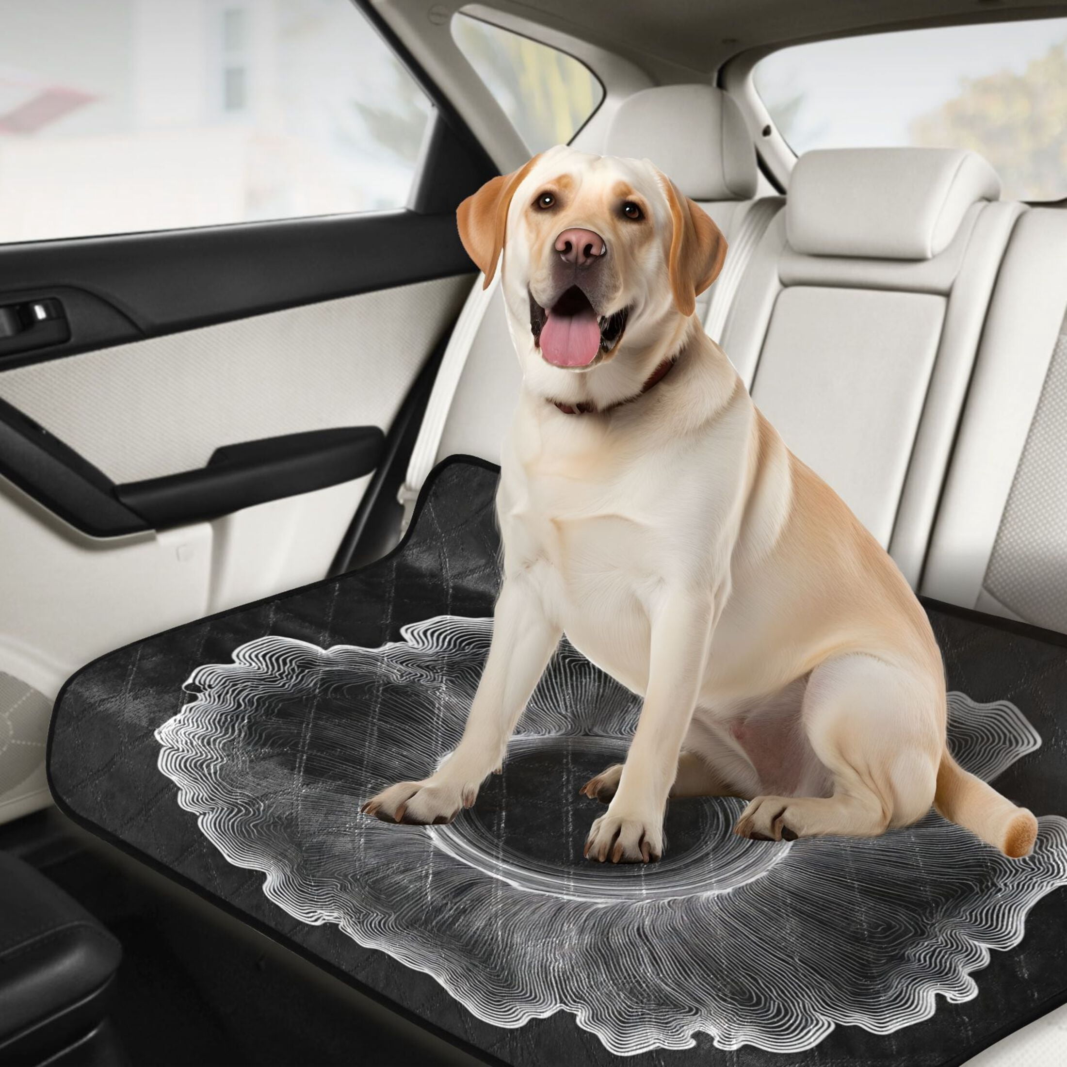 IAUYY Washable Pee Pads for Dogs Medium+Large Absorbent and Leak-Proof Non-Slip Reusable Puppy Pee Pads for Dogs Applicable to Playpen Potty Crate Organic White Groove