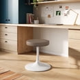 thumbnail image 1 of Modway Lippa Vegan Leather Round Stool in Mushroom Brown, 1 of 7