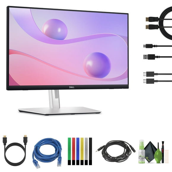 Dell 24 P2424HT 23.8" Full HD (1080p) 1920 x 1080 at 60 Hz Multi-Touch screen Monitor (P2424HT) + Network Cable + Headphone Extender + HDMI Cable + Cleaning Kit + Cable Ties