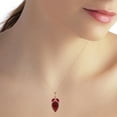 thumbnail image 3 of Galaxy Gold 14K Rose Gold Ruby Pendant Necklace - July Birthstone - Passion & Protection - 16" to 24" - Fine Jewelry for Women, 3 of 3