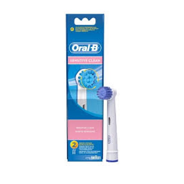 OralB Sensitive Clean Replacement Brush Heads, 2 Count