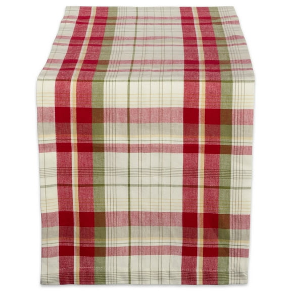 DII Christmas Orchard Plaid Table Runner, 14x72"