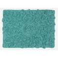 thumbnail image 7 of Home Weavers Modesto Collection 100% Cotton Tufted Bath Rugs, Extra Soft and Absorbent Bath Rugs, Non-Slip Bath Mats, Machine Washable, Bathroom Bath Mats for Floor, 17"x24" Rectangle, Turquoise, 7 of 7