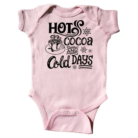 

Inktastic Christmas Hot Cocoa and Cold Days with Snowflakes Gift Baby Boy or Baby Girl Bodysuit