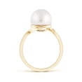 thumbnail image 2 of ANGARA South Sea Cultured Pearl Solitaire Bypass Ring in 14K Yellow Gold for Women | June Birthstone, Birthday, Anniversary, Jewelry Gift for Women | Pearl Ring, 2 of 7
