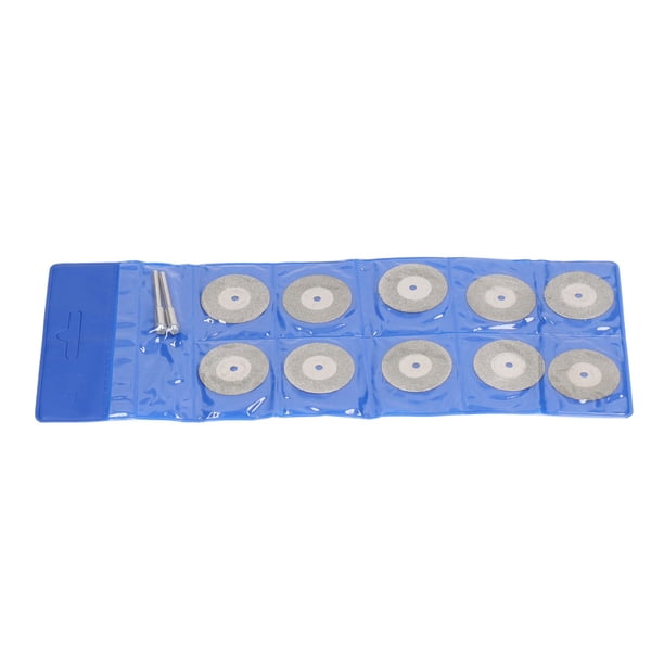 Muela De Corte De Diamante Juego De Muelas Abrasivas Reemplazo Del Disco De Corte 10PCS Disco De Corte De Diamante Fino Con Varilla Rueda De Lijado Redonda Para Madera Metal Piedra Ccdes 30 mm/1,2 pulgadas