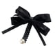 thumbnail image 2 of Ligas para el pelo de alambre telefónico Bowknot - Cintas suaves de cordón de poliéster para coletas y trenzas, impermeables y elásticas, 10 cm (café, negro), 2 of 2