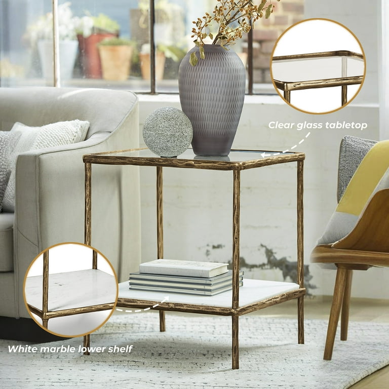 Signature Design by Ashley, Ryandale Antique Brass Accent Table