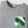 thumbnail image 4 of IROINNID Toddler Boy's Summer Print Tank Top And Shorts Beach Style Set, 4 of 7