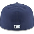 thumbnail image 4 of Men's New Era Navy Tampa Bay Rays Alternate Authentic Collection On-Field 59FIFTY Fitted Hat, 4 of 6