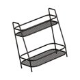 thumbnail image 3 of CoudarTitie 2 Tier Bathroom Organiser Freestanding Kitchen Cabinet Shelf Rustproof Seasoning Black, 3 of 9