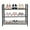 Black, variant on Gold 3 Tier Shoe Rack for Entryway, Metal Shoe Rack Organizer Organizer with Handrails, 55 Lbs Capacity Narrow Shoe Shelf for 12 Pairs for Living Rooms, Cloakrooms, Porches, Staircase Entrances