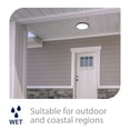thumbnail image 4 of FM-11RN-935-BK WAC Limited Round - 20W 1 LED Flush Mount In Functional Style-0.6 Inches Tall and 11 Inches Wide-Black Finish-3500 Color Temperature, 4 of 5