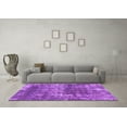 thumbnail image 3 of Ahgly Company Indoor Round Abstract Purple Modern Area Rugs, 7' Round, 3 of 4