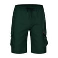 Green XLarge Men's Cargo Short Casual 4 8 Shorts Work Short for Men