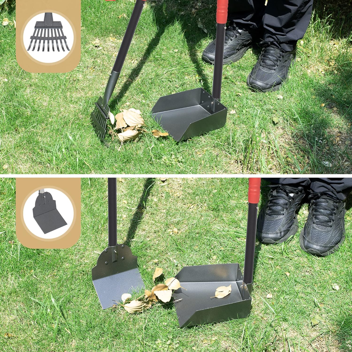 Keypoter Dog Pooper Scooper Set with Stainless Steel Handle photo 7