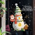 thumbnail image 1 of Pegatina de dibujos animados de Navidad para ventana, decoración de pared de vidrio de Papá Noel, árbol de Navidad, electricidad estática, corona de Papá Noel, Feliz Navidad, 2023, 1 of 4