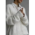 thumbnail image 3 of Fuzzy Button Down Long Sleeve Cardigan, 3 of 10