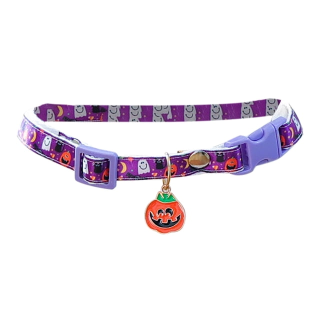 Collar de Halloween con bonitos colgantes. Gato y collar ajustables para fiestas.