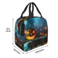 thumbnail image 3 of Balery Spooky Halloween Bolsa de Almuerzo Aislada – Caja de Almuerzo con Papel de Aluminio Grueso, Mantiene la Comida Fresca por 4 Horas, 3 of 8