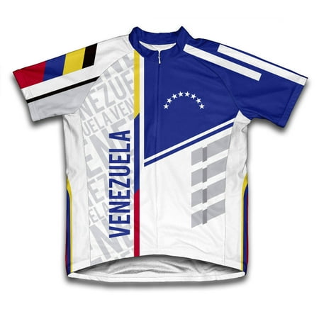 Venezuela ScudoPro Short Sleeve Cycling Jersey  for Men - Size