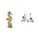thumbnail image 1 of Figura de resina de dorado, adorno escultural para oficina, armario, dormitorio, sala de estar, chimenea, escritorio, decoración, estatua de, 1 of 8