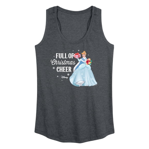Disney - Full Of Christmas Cheer Cinderella - Women's Racerback Tank Top