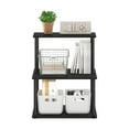 thumbnail image 5 of Furinno Turn-N-Tube 3-Tier Toolless Multipurpose Printer Stand Display Storage Shelf, Americano/Black, 5 of 6