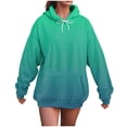 thumbnail image 5 of Godom Hoodies for Women Tie Dye Oversized Hooded Sweatshirt Long Sleeve Casual Colorful Pullover Hoodie Fall Sweater, 5 of 6