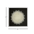 thumbnail image 5 of DecMode White Leaf Mandala Natural Wall Decor Shadow Box, 23.5" x 23.5", 5 of 5